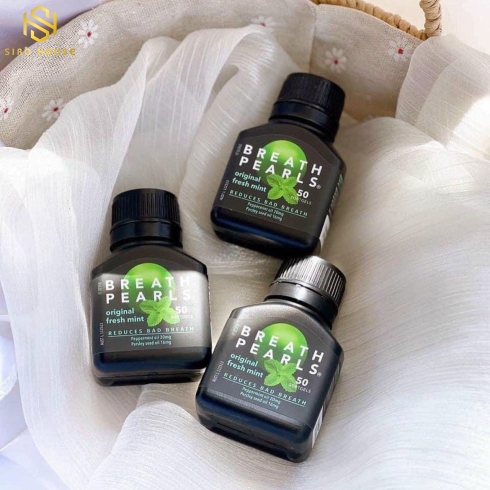 Viên Uống Thơm Miệng BREATH PEARLS Úc 50 viên
