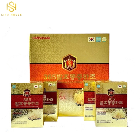 Nước đông trùng hạ thảo lên men HANSUSAM 365 Dong Chung Ha Cho Fermentation 60 gói x 30mL 