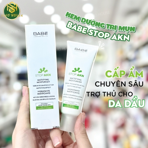 Kem dưỡng ẩm BABE Stop Akin Hidratante Matificante 50mL