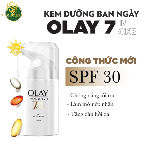 Kem dưỡng ban đêm OLAY 7 In One #Night Moisturiser Nourish Overnight 50mL 