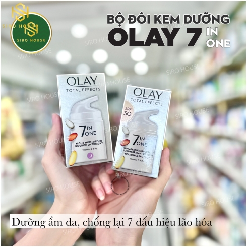 Kem dưỡng ban đêm OLAY 7 In One #Night Moisturiser Nourish Overnight 50mL 