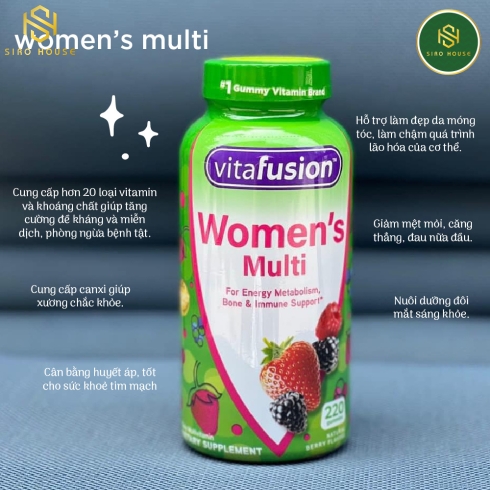  Kẹo dẻo vitamin tổng hợp VITAFUSION Men