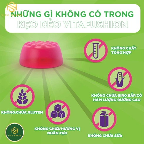  Kẹo dẻo vitamin tổng hợp VITAFUSION Men