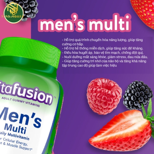  Kẹo dẻo vitamin tổng hợp VITAFUSION Men