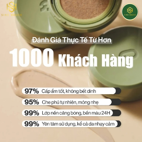 Phấn nước GLAMRR Q Vegan Super Cover Cushion SPF50+/PA+++