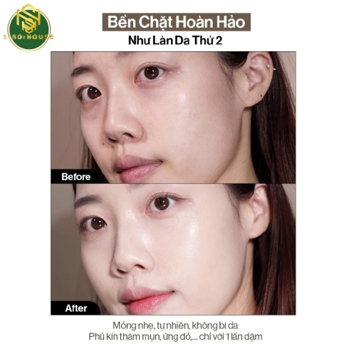 Phấn nước GLAMRR Q Long Wear Dd Cushion SPF50+/PA++++ #01 & 02