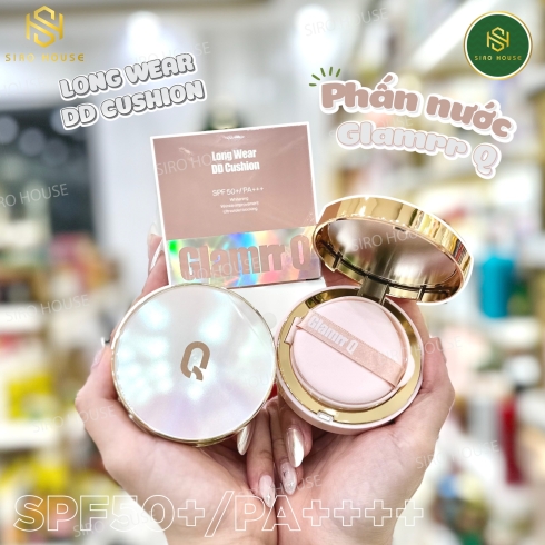 Phấn nước GLAMRR Q Long Wear Dd Cushion SPF50+/PA++++ #01 & 02