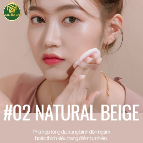 Phấn nước GLAMRR Q Long Wear Dd Cushion SPF50+/PA++++ #01 & 02