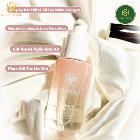 Tinh dầu dưỡng tóc Biotin & Collagen VOUDIOTY Hair Essential Oil 60mL