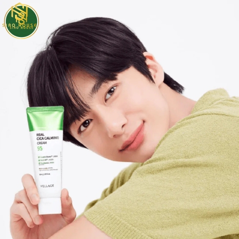 Kem dưỡng WELLAGE Real Cica Calming 95 Cream 80mL 