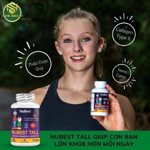  Viên uống tăng chiều cao NUBEST Tall Powerful Growth Formula 60v