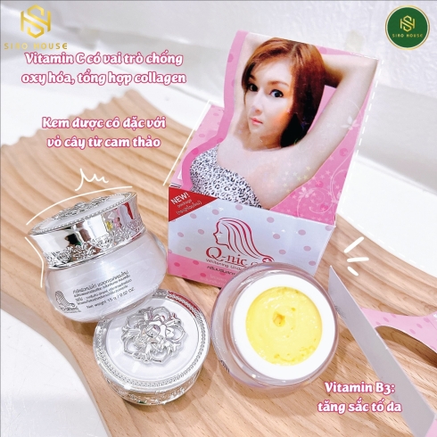 Kem giảm thâm nách Q-Nic Care Whitening Underarm Cream 15g 