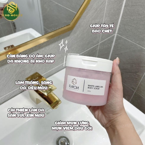 Tẩy tế bào chết RMON White Label Dia Body Scrub 400g
