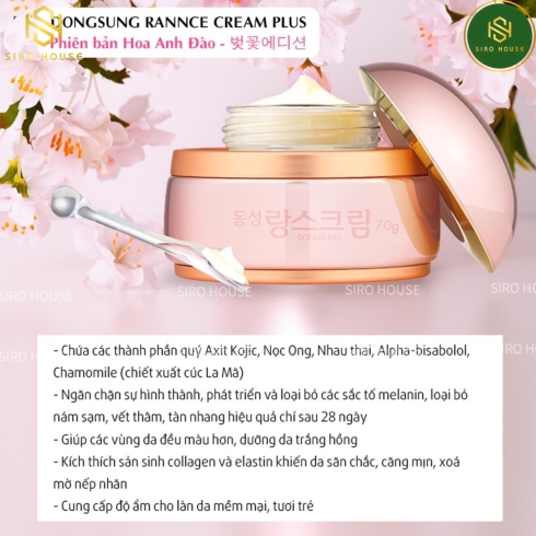 Kem dưỡng DONGSUNG Rannce Cream Plus 50g 