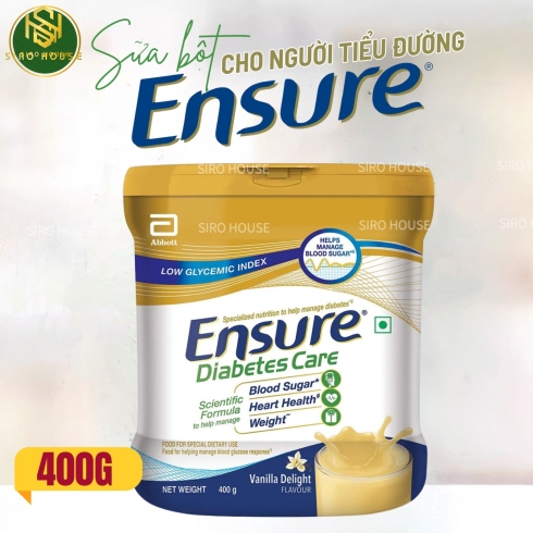 Sữa bột dành cho người tiểu đường ENSURE Diabetes Care Vanilla Delight 400g