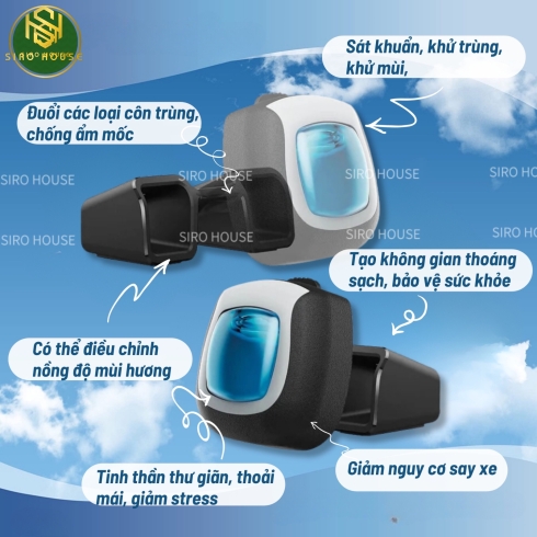 Tinh dầu thơm xe hơi FEBREZE Downy vỉ 5 mùi