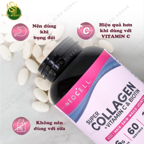 [New] Viên uống collagen NEOCELL Super Collagen +C 
