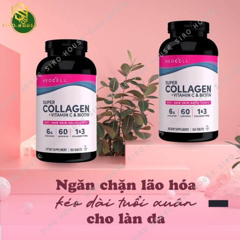 [New] Viên uống collagen NEOCELL Super Collagen +C 