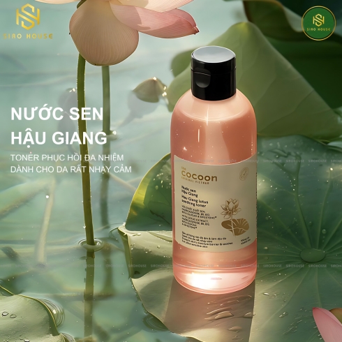  Toner nước sen hậu giang COCOON lotus soothing 310ml & 140ml 