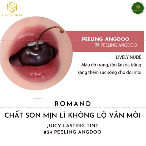 Son tint lì ROMAND Juicy Lasting Tint #24 Pelling Angdoo