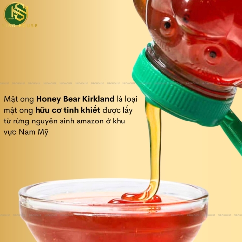  Mật ong gấu KIRKLAND Organic Raw Honey Kirkland 680g