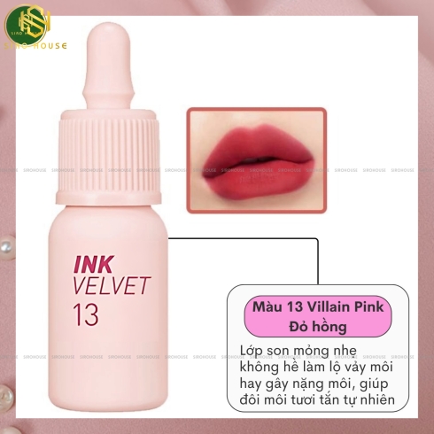 Son kem lì Peripera Lip Tint INK Velvet Tint #12 & #13 