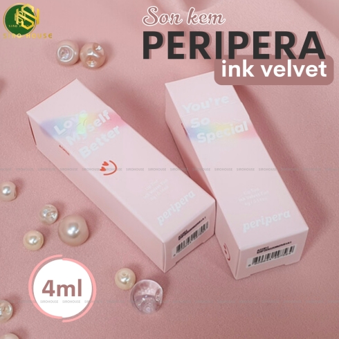 Son kem lì Peripera Lip Tint INK Velvet Tint #12 & #13 