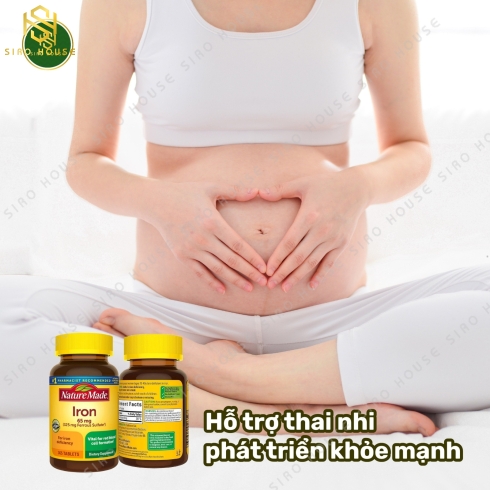 Viên bổ sung sắt NATURE MADE Iron 65mg 365v viên