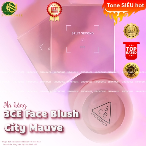 Phấn má hồng 3CE Face Blush City Mauve 5g