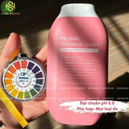 Dung dịch vệ sinh WHISIS PH Girl Feminine Wash 200mL