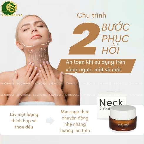 Kem dưỡng da cổ VELLA Neck Cream Concentrate 50mL