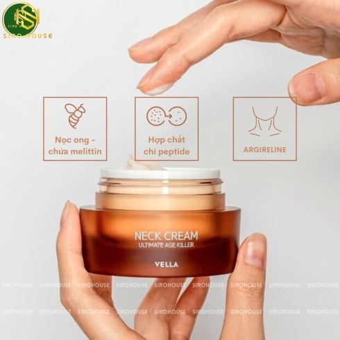 Kem dưỡng da cổ VELLA Neck Cream Concentrate 50mL