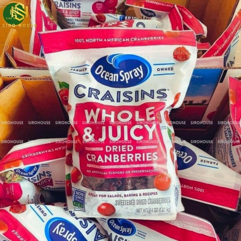 Nam việt quất sấy OCEAN SRAY Craisins Dried Cranberries 1.81kg