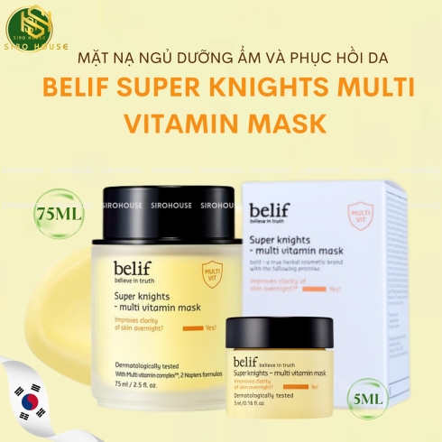  Mặt nạ ngủ BELIF Super Knights-Multi Vitamin Mask 75mL