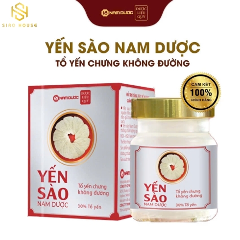Nước yến sào NAM DƯỢC không đường 6 lọ x 70mL 