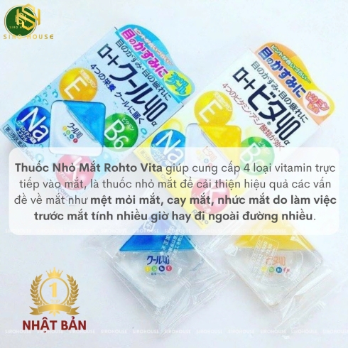  Thuốc Nhỏ Mắt Rohto Vita Nhật Bản 12ml