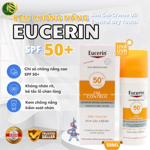 Kem chống nắng EUCERIN Oil Control Dry Touch SPF 50+ 50mL