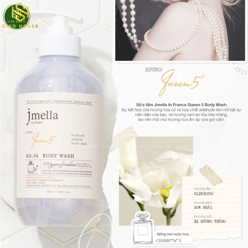  Sữa tắm nước hoa JMELLA In France 500ml & 1000ml