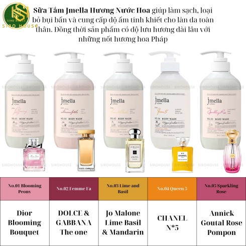  Sữa tắm nước hoa JMELLA In France 500ml & 1000ml