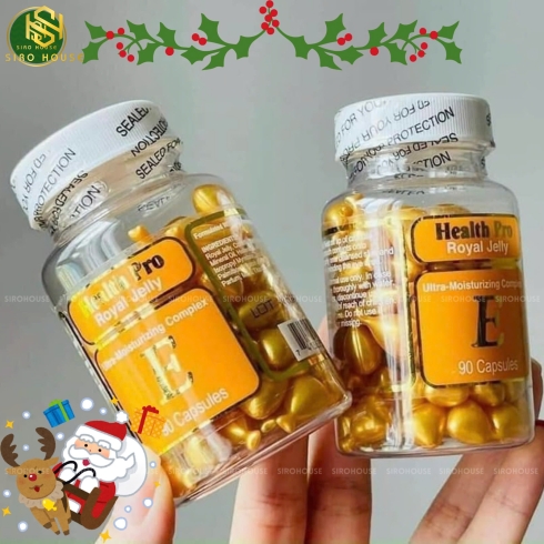 Viên nang bôi dưỡng da vitamin E sữa ong chúa HEALTH PRO Royal Jelly E 90 viên