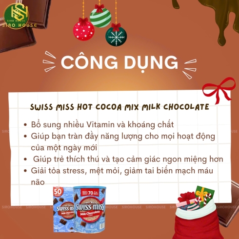 Bột cacao SWISS MISS Hot Cocoa Milk Chocolate 2.17 kg 