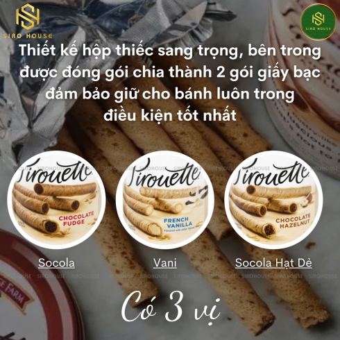 Bánh quế lon PIROUETTE 382g