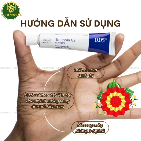 Gel đặc trị mụn, trẻ hoá da OBAGI Tretinoin Gel 0.05% 20g 