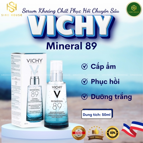 Tinh chất cấp nước và khoáng chất cô đặc VICHY Mineral 89 50mL