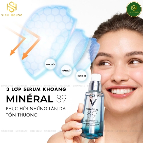 Tinh chất cấp nước và khoáng chất cô đặc VICHY Mineral 89 50mL