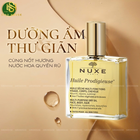 Dầu dưỡng da NUXE Huile Prodigieuse Multi-Purpose Dry Oil 30mL 