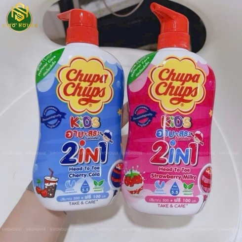 Sữa tắm gội trẻ em 2 in 1 CHUPA CHUPS 500mL