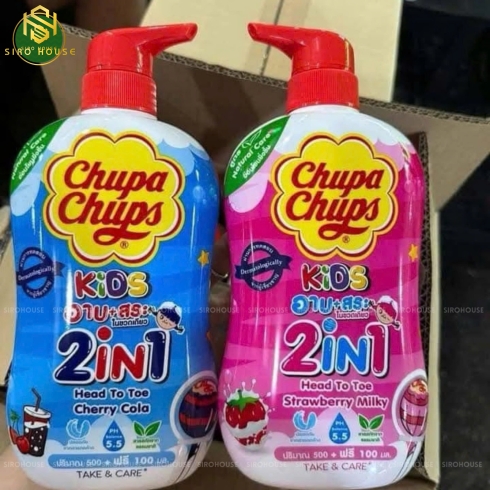 Sữa tắm gội trẻ em 2 in 1 CHUPA CHUPS 500mL