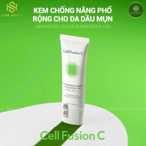 Kem chống nắng CELL FUSION C Advanced Clear Sunscreen 50mL