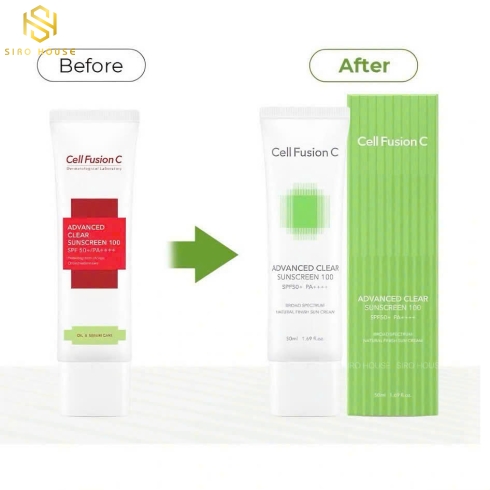 Kem chống nắng CELL FUSION C Advanced Clear Sunscreen 50mL